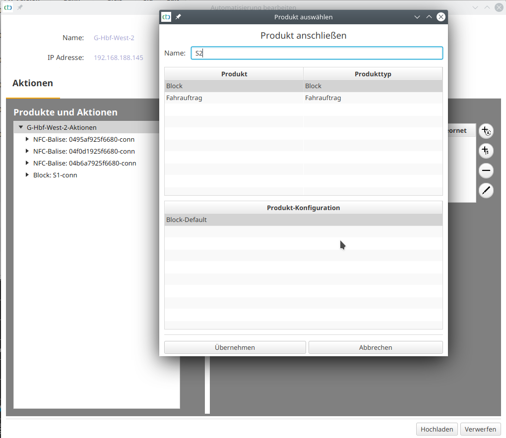 Config Block anlegen