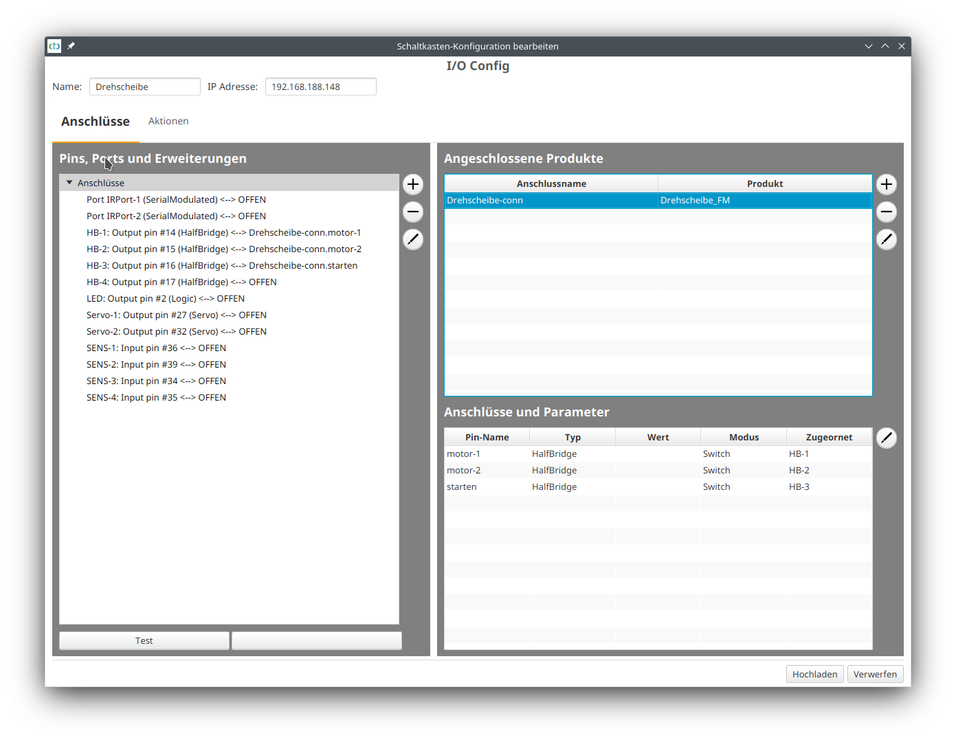 Drehscheibe Config