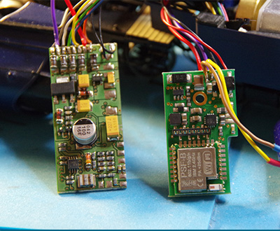 Module beim Umbau von Modellzuegen