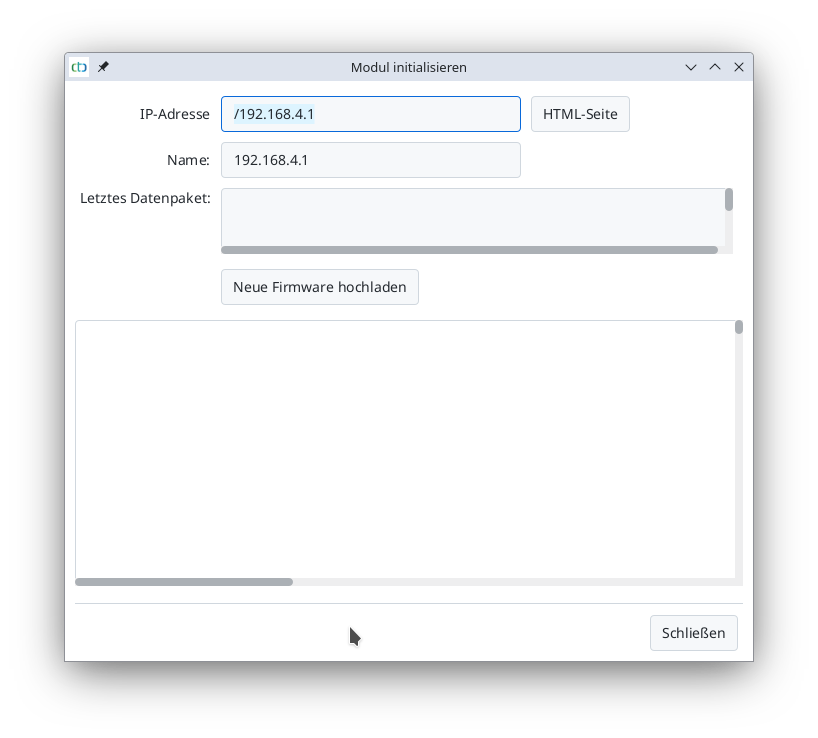 Config unbekanntes Modul