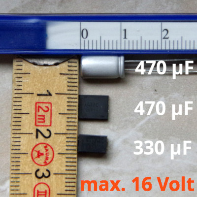 Pufferkondensatoren 16 Volt