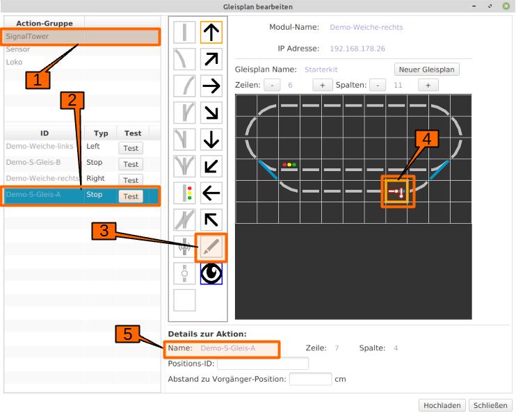 Assign right signal in track plan