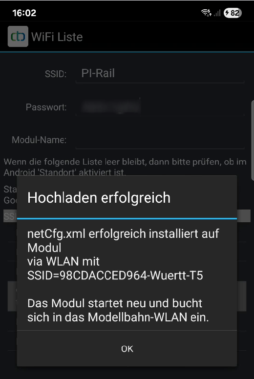 Android Erfolgsmeldung