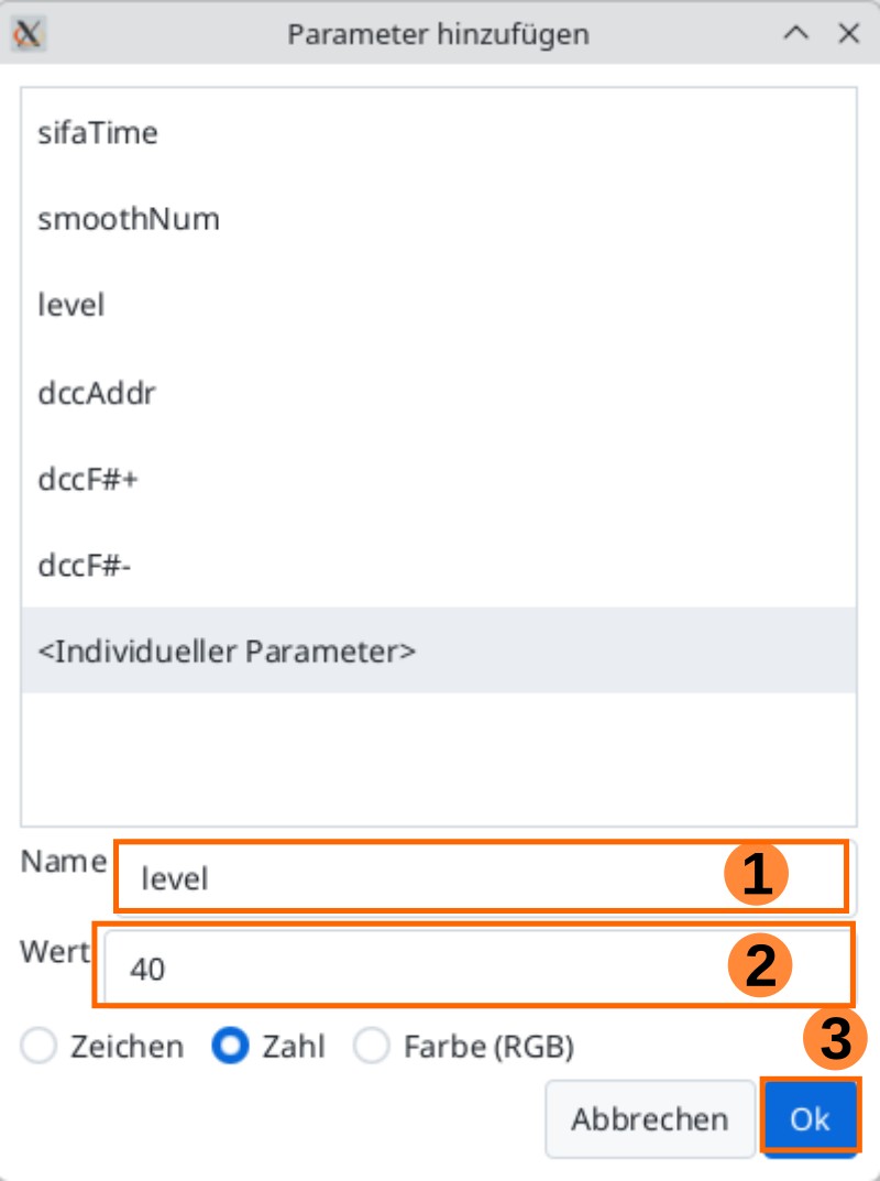 Parameter Erstellen