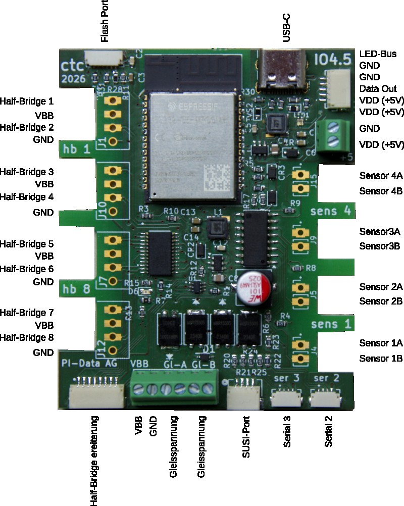 CTC-Multi-IO-Board with pin assignment