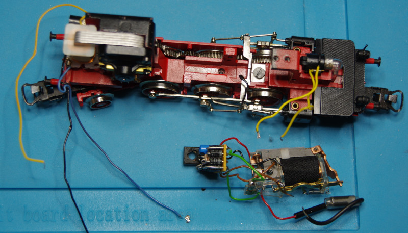 Locomotive disassembled