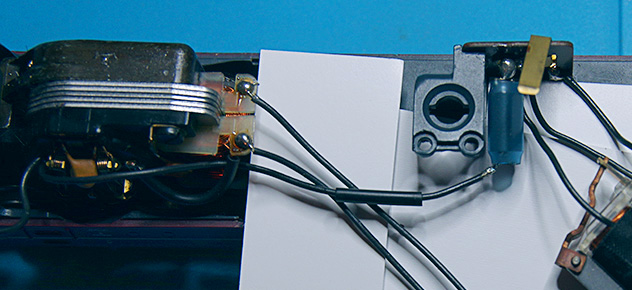 Transformation E103 - câble vers le moteur