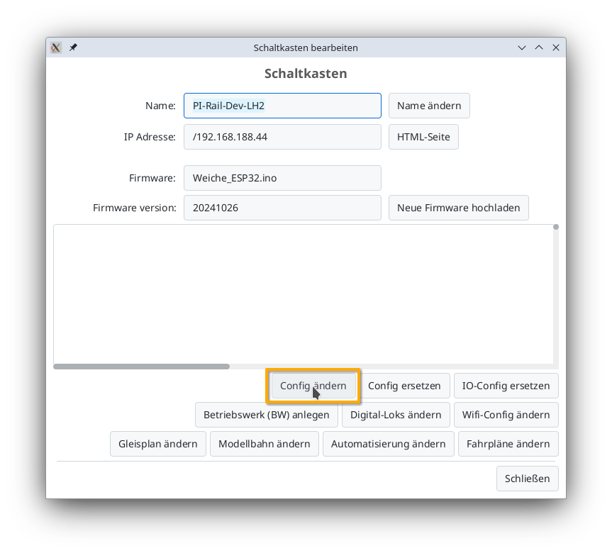 Modifier la configuration