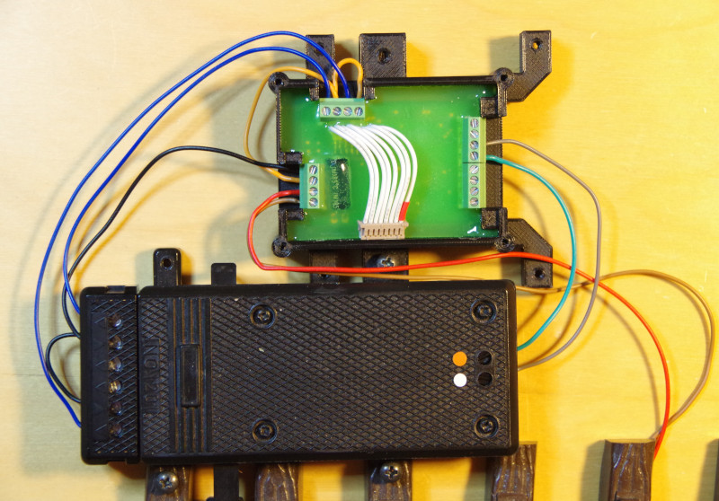 Aiguillage LGB avec capteur connecté