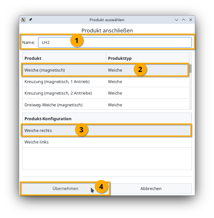 Configurer le modifier 3